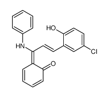 6-[1-anilino-3-(5-chloro-2-hydroxyphenyl)prop-2-enylidene]cyclohexa-2,4-dien-1-one结构式