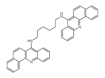 N,N'-bis(benzo[c]acridin-7-yl)hexane-1,6-diamine Structure