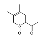 1-(4,5-dimethyl-1-oxo-3,6-dihydro-2H-thiopyran-2-yl)ethanone结构式