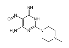 2-(4-Methyl-1-piperazinyl)-5-nitroso-4,6-pyrimidinediamine结构式