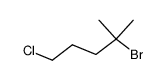 4-bromo-1-chloro-4-methyl-pentane结构式