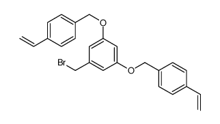 1-(bromomethyl)-3,5-bis[(4-ethenylphenyl)methoxy]benzene结构式