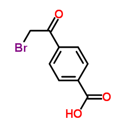 4-(2-溴乙酰基)苯甲酸结构式