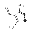 3,5-二甲基-1H-吡唑-4-甲醛结构式