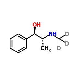 (1R,2R)-2-[(2H3)Methylamino]-1-phenyl-1-propanol结构式