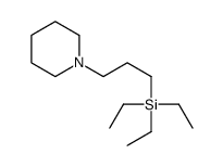 Piperidine, 1-(3-(triethylsilyl)propyl)- Structure