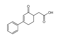 (2-oxo-4-phenyl-3-cyclohexen-1-yl)acetic acid结构式