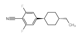 2,6-二氟-4-(反式-4-乙基环己基)-苯甲腈结构式