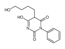 5-(4-Hydroxybutyl)-1-phenylbarbituric acid structure