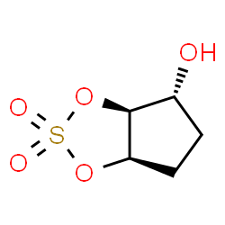 4H-Cyclopenta-1,3,2-dioxathiol-4-ol,tetrahydro-,2,2-dioxide,(3aR,4S,6aS)-rel-(9CI) Structure