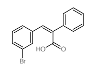 Benzeneacetic acid, a-[(3-bromophenyl)methylene]-,(E)- (9CI)结构式