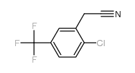 2-chloro-5-(trifluoromethyl)phenylacetonitrile structure