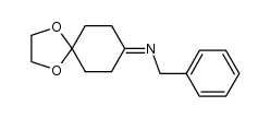 N-(1,4-dioxaspiro[4.5]decyl-7-idene)benzylamine Structure