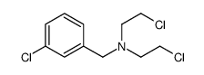 N,N-Bis(2-chloroethyl)-m-chlorobenzylamine结构式