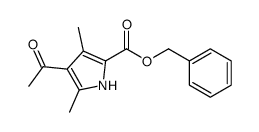 Benzyl 4-acetyl-3,5-dimethyl-1H-pyrrole-2-carboxylate Structure