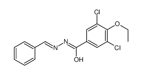 N-[(E)-benzylideneamino]-3,5-dichloro-4-ethoxybenzamide结构式