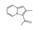 2-methyl-3-acetylindolizine Structure