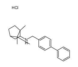 4-Biphenylmethylamine, N-2-bornyl-, hydrochloride, endo-DL- picture