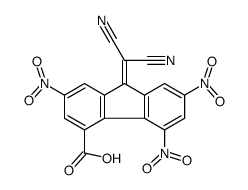 9-(dicyanomethylidene)-2,5,7-trinitrofluorene-4-carboxylic acid结构式