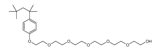 HEXAETHYLENEGLYCOL4-ISOOCTYLPHENYLETHER结构式