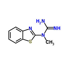 Guanidine, N-2-benzothiazolyl-N-methyl- (9CI) structure