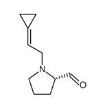 2-Pyrrolidinecarboxaldehyde,1-(2-cyclopropylideneethyl)-,(2S)-(9CI)结构式