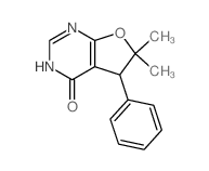 Furo[2,3-d]pyrimidin-4(3H)-one,5,6-dihydro-6,6-dimethyl-5-phenyl-结构式