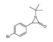 3-(p-Bromophenyl)-1-tert-butylaziridin-2-one Structure