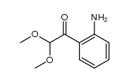 1-(2-amino-phenyl)-2,2-dimethoxy-ethanone结构式