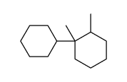1-cyclohexyl-1,2-dimethylcyclohexane结构式