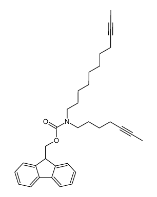 N-(9-fluorenylmethyloxycarbonyl)-N-(9-undecynyl)-5-heptynamine Structure