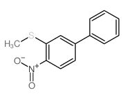 1,1'-Biphenyl,3-(methylthio)-4-nitro-结构式