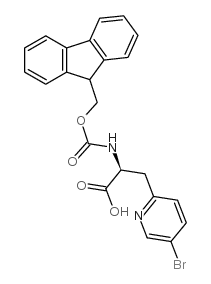 2-PYRIDINEPROPANOIC ACID, 5-BROMO-.ALPHA.-[[(9H-FLUOREN-9-YLMETHOXY)CARBONYL]AMINO]-, (.ALPHA.S)- picture