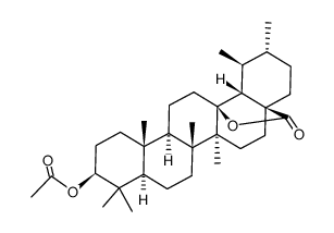 3β-acetoxyurs-28,13-olide Structure