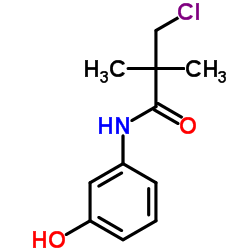3-CHLORO-N-(3-HYDROXY-PHENYL)-2,2-DIMETHYL-PROPIONAMIDE Structure