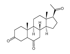 Pregna-3,6,20-trione Structure