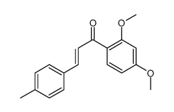 1-(2,4-dimethoxyphenyl)-3-(4-methylphenyl)prop-2-en-1-one结构式