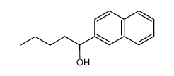 1-(naphthalen-2-yl)pentan-1-ol结构式