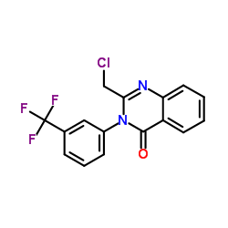 2-(CHLOROMETHYL)-3-[3-(TRIFLUOROMETHYL)PHENYL]-4(3H)-QUINAZOLINONE结构式