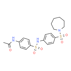N-[4-({[4-(1-azepanylsulfonyl)phenyl]amino}sulfonyl)phenyl]acetamide Structure