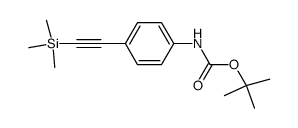 N-tert-butoxycarbonyl-4-(trimethylsilylethynyl)aniline Structure