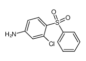 1-amino-3-chloro-4-phenylsulfonylbenzene结构式