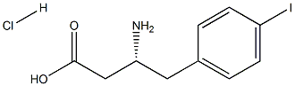 (R)-3-Amino-4-(4-iodo-phenyl)-butyric acid-HCl结构式