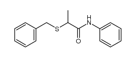 N-phenyl-2-(benzylthio)propanamide结构式