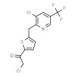 2-CHLORO-1-(5-([3-CHLORO-5-(TRIFLUOROMETHYL)-2-PYRIDINYL]METHYL)-2-THIENYL)-1-ETHANONE Structure