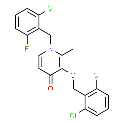 1-(2-Chloro-6-fluorobenzyl)-3-[(2,6-dichlorobenzyl)oxy]-2-methyl-4(1H)-pyridinone picture