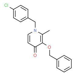 3-(Benzyloxy)-1-(4-chlorobenzyl)-2-methyl-4(1H)-pyridinone结构式
