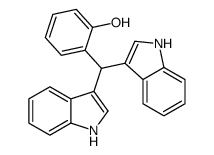 2-[bis(1H-indol-3-yl)methyl]phenol结构式