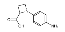 1-(4-aminophenyl)azetidine-2-carboxylic acid Structure
