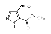 4-甲酰基-1H-吡唑-3-羧酸甲酯结构式